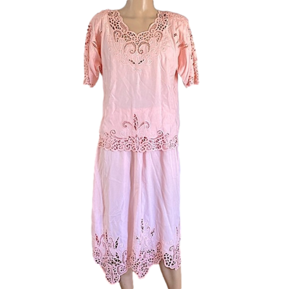 Vintage 2 piece skirt set